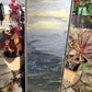 'Doom' and 'Mood'  32X122cm Original Irish Abstract Art
